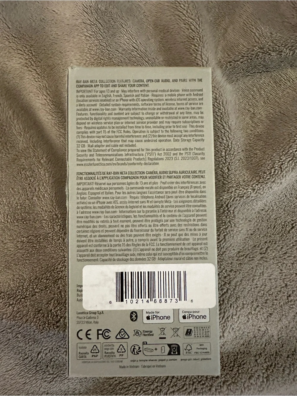 RAY-BAN META WAYFARER - GEN 2 (UNOPENED)